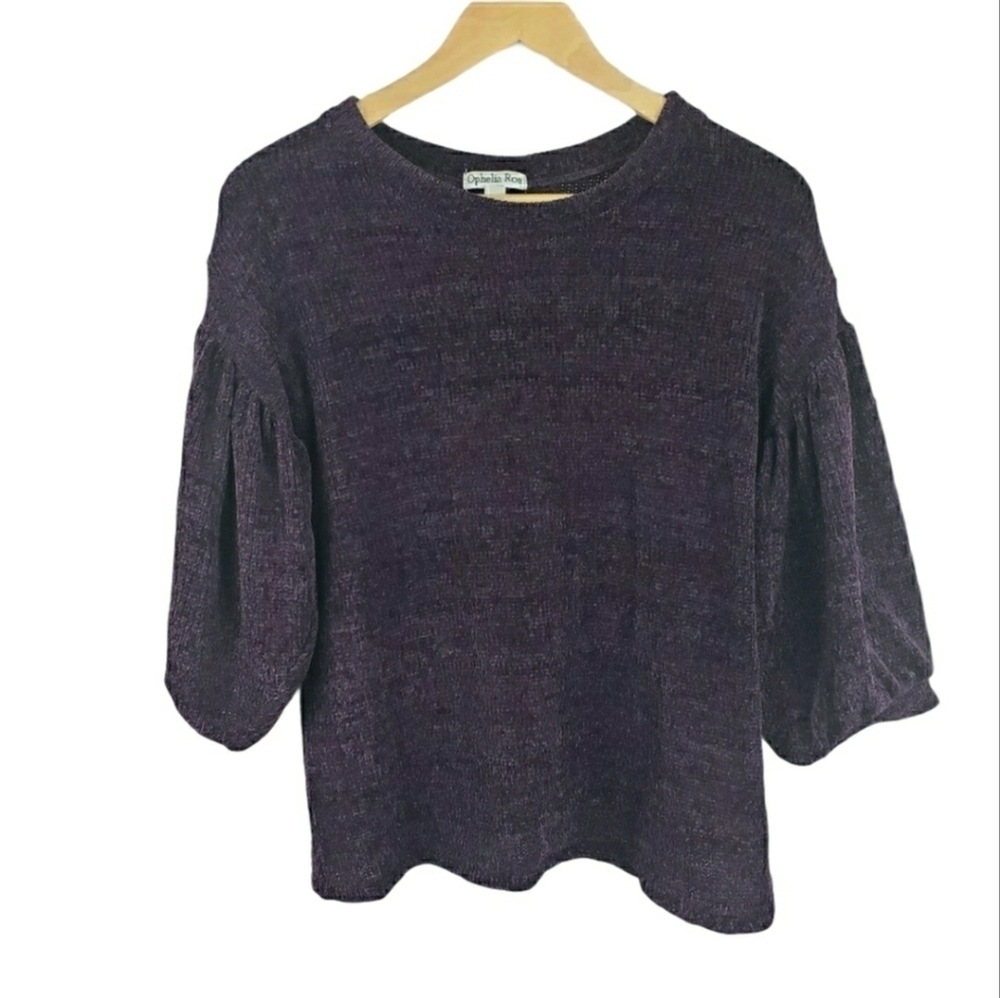 OPHELIA ROE Sweater Purple Size L